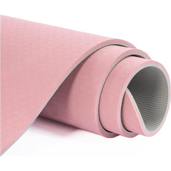 Yoga Mat Non Slip, Pilates Fitness Mats, Eco Friendly, Anti-Tear 1/4" Thick - Picture 4 of 7
